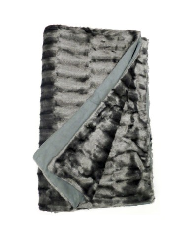 Faux Fur Throw Silver Mink 130x170