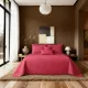 Omkeerbare Bedsprei Rood - intense diepe en rijkelijke kleur