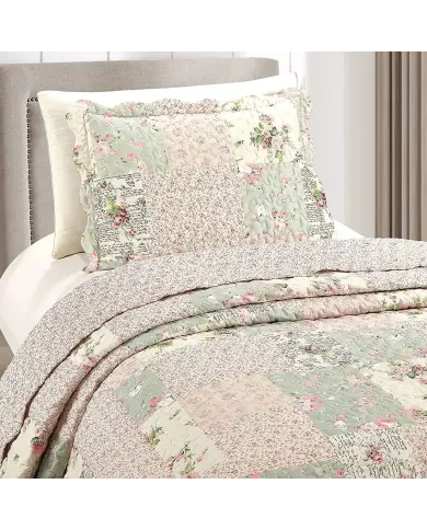 Rosebud Pillowcase - soft, romantic florals