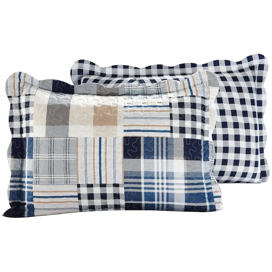 Blue pillowcase showing the Blue Loft coordinating front and back patterns.