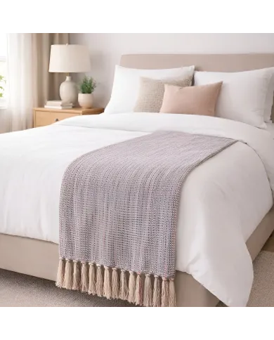 Woven Cotton Throw - A touch of bohemian chic
