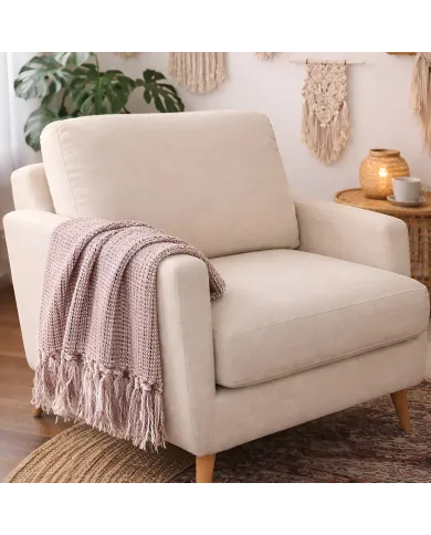 Geweven Roze Plaid - Voor wat bohemien chic in je interieur
