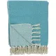 Geweven Katoenen Plaid Blauw - mooi stijlvol visgraatmotief