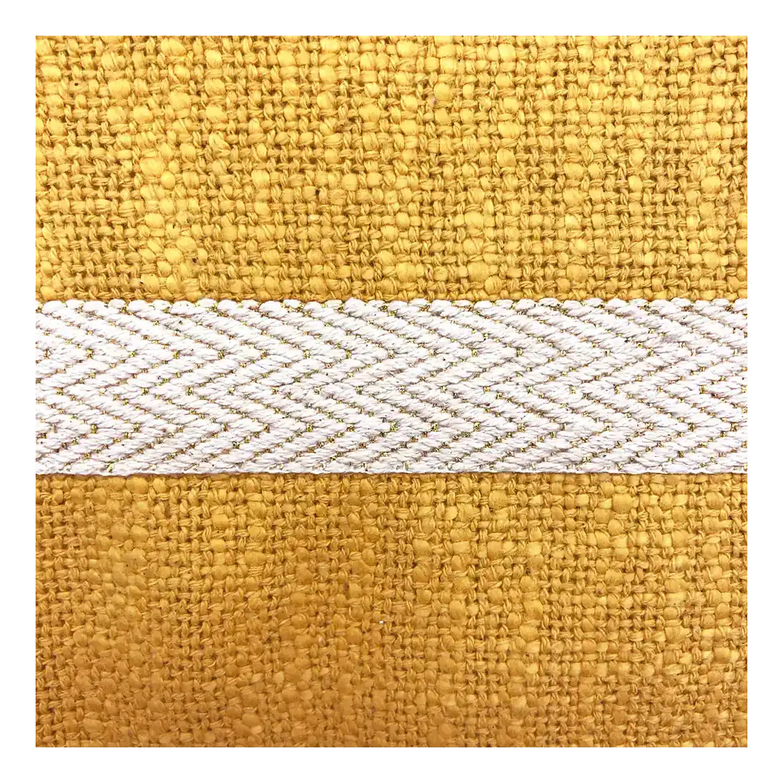 Yellow Cushion with Tassels - a touch of bohemian chic