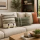 Striped Cushion with Tassels - add a playful element to your decor