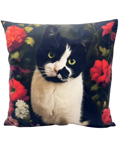 Cat Cushion Midnight Whiskers