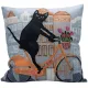 Cushion Cover with Amsterdam Cat - for cat and Amsterdam lovers alike