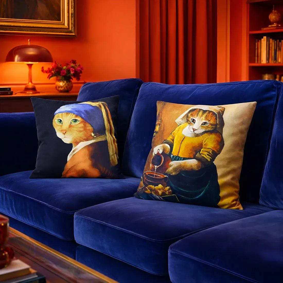 Katten Kussen Meisje met de Parel - het purr-fecte kunstkado