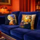 Cat Cushion Cover The Milkmaid - Perfect for cat & art lovers!
