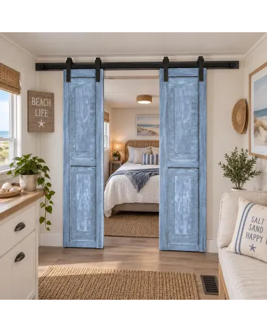 Wooden Panel Shutter Greywash
