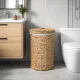 Water Hyacinth Laundry Basket White - stylish, durable & practical