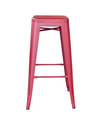 Industriële Metalen Barkruk Rood Industriële Metalen Barkruk Rood