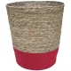 Seagrass Laundry Basket Red - eco-friendly storage bin