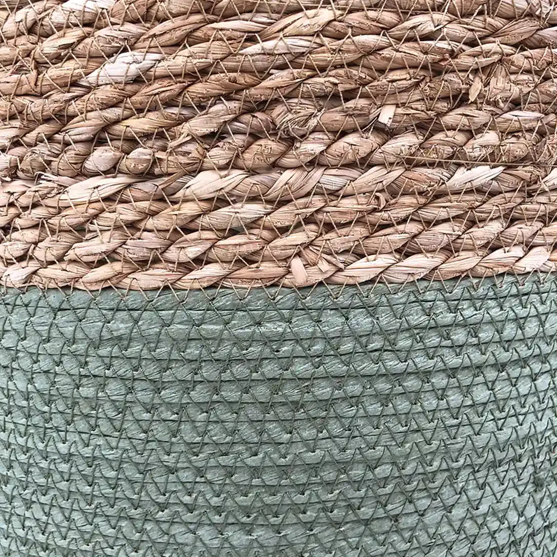 Seagrass Laundry Basket - Green