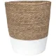 Seagrass Laundry Basket White - two-tone storage solution