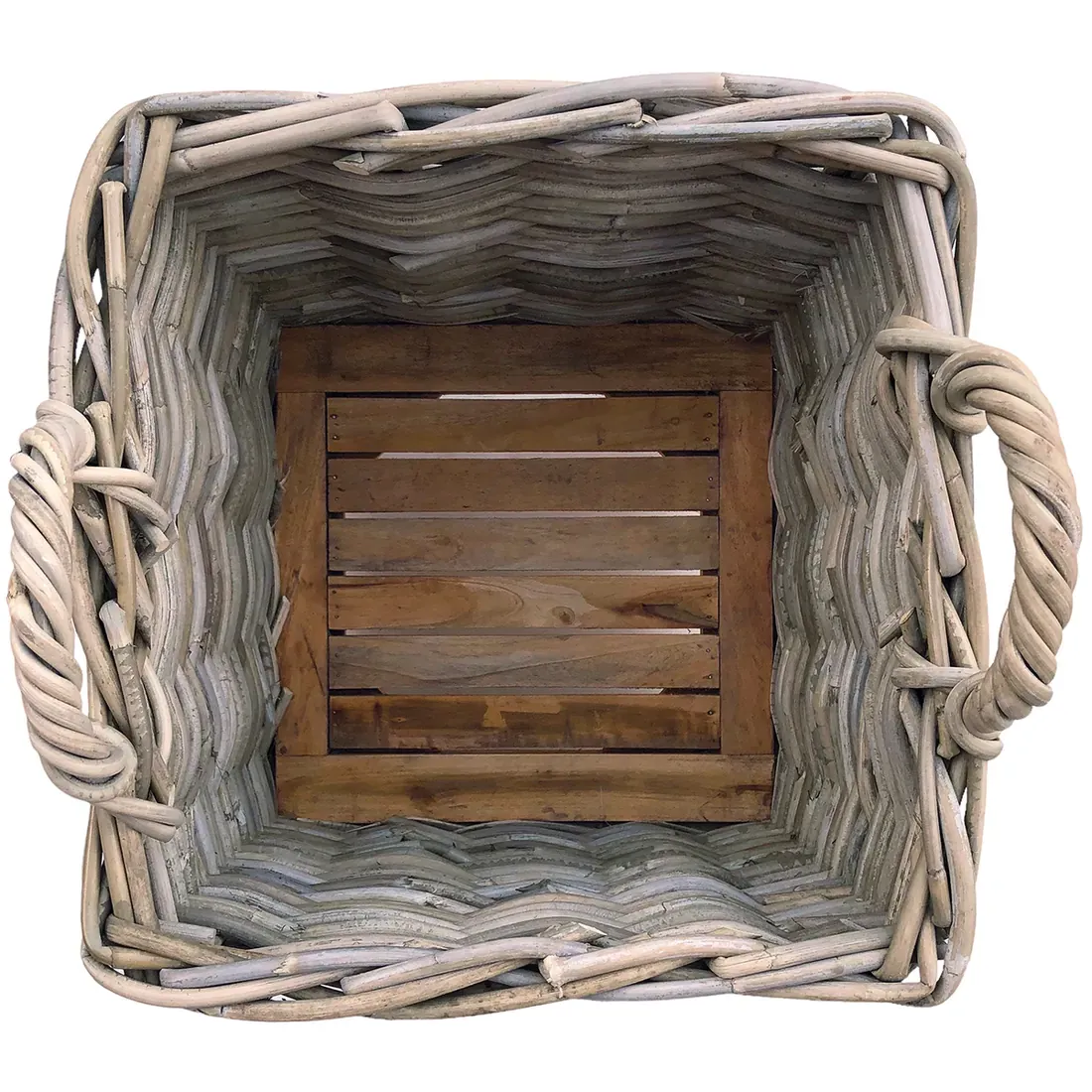 Square Rattan Basket on Wheels - stylish storage solutions