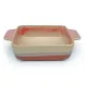 Terracotta Reactive Glaze Square Oven Dish - Tapas & Dessert Bakeware