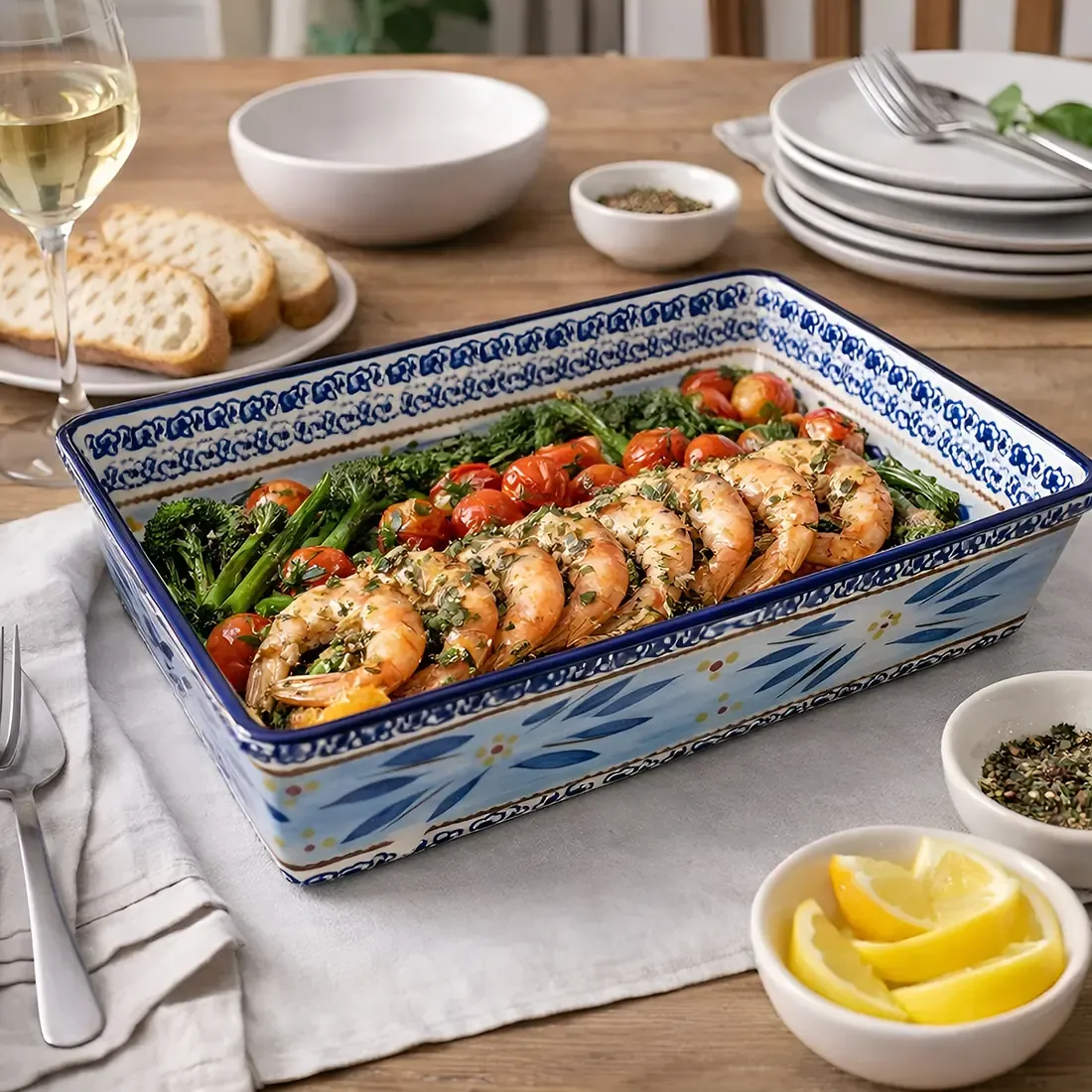 Oven Dish in Old World Blue - all-purpose kitchenware