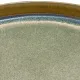 Een close-up van het reactieve glazuurdetail van het bohemien dinerbord.