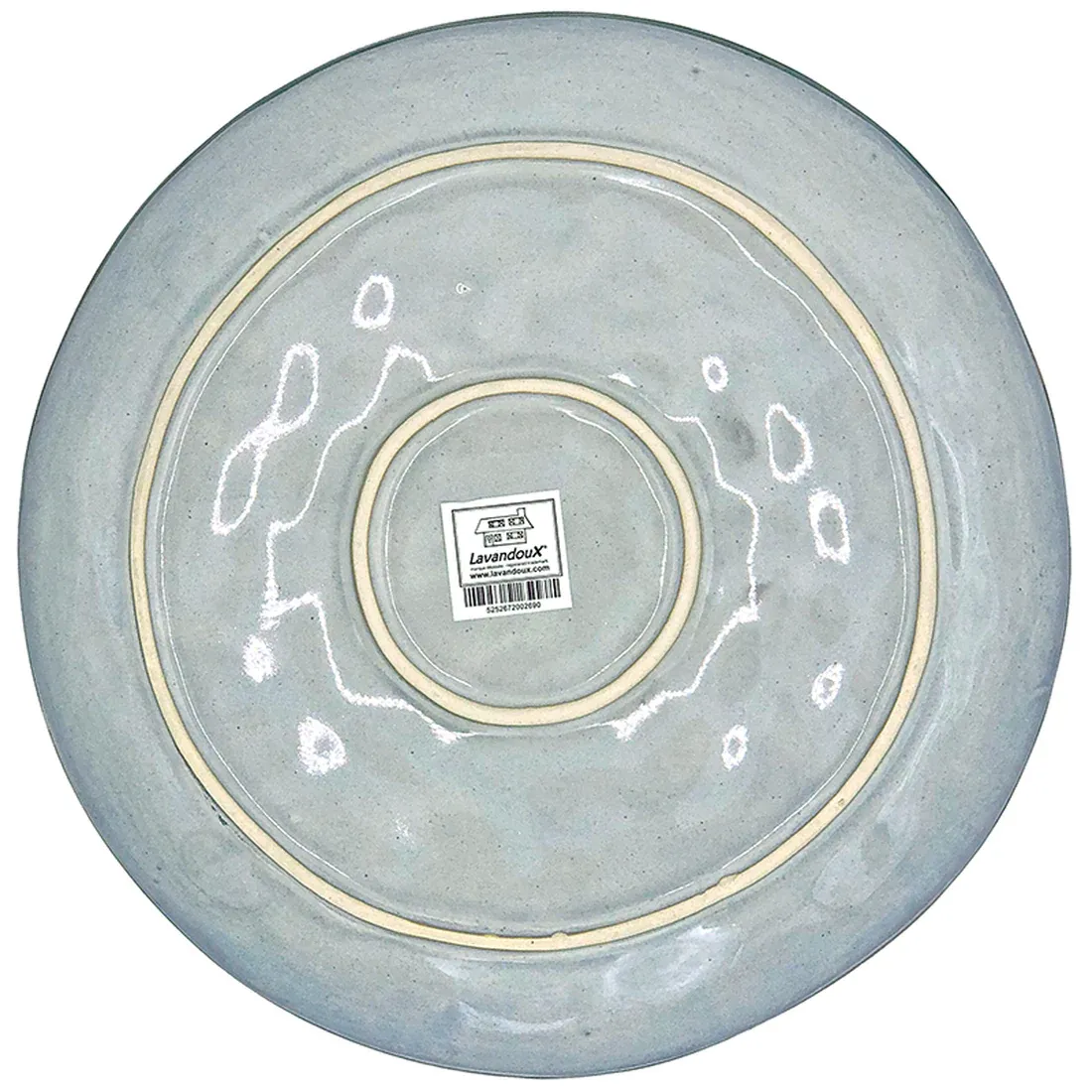 Stoneware Dinner Plate Set in Lilac - each piece is one of a kind!