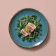 Stoneware Side Plate Set in Blue