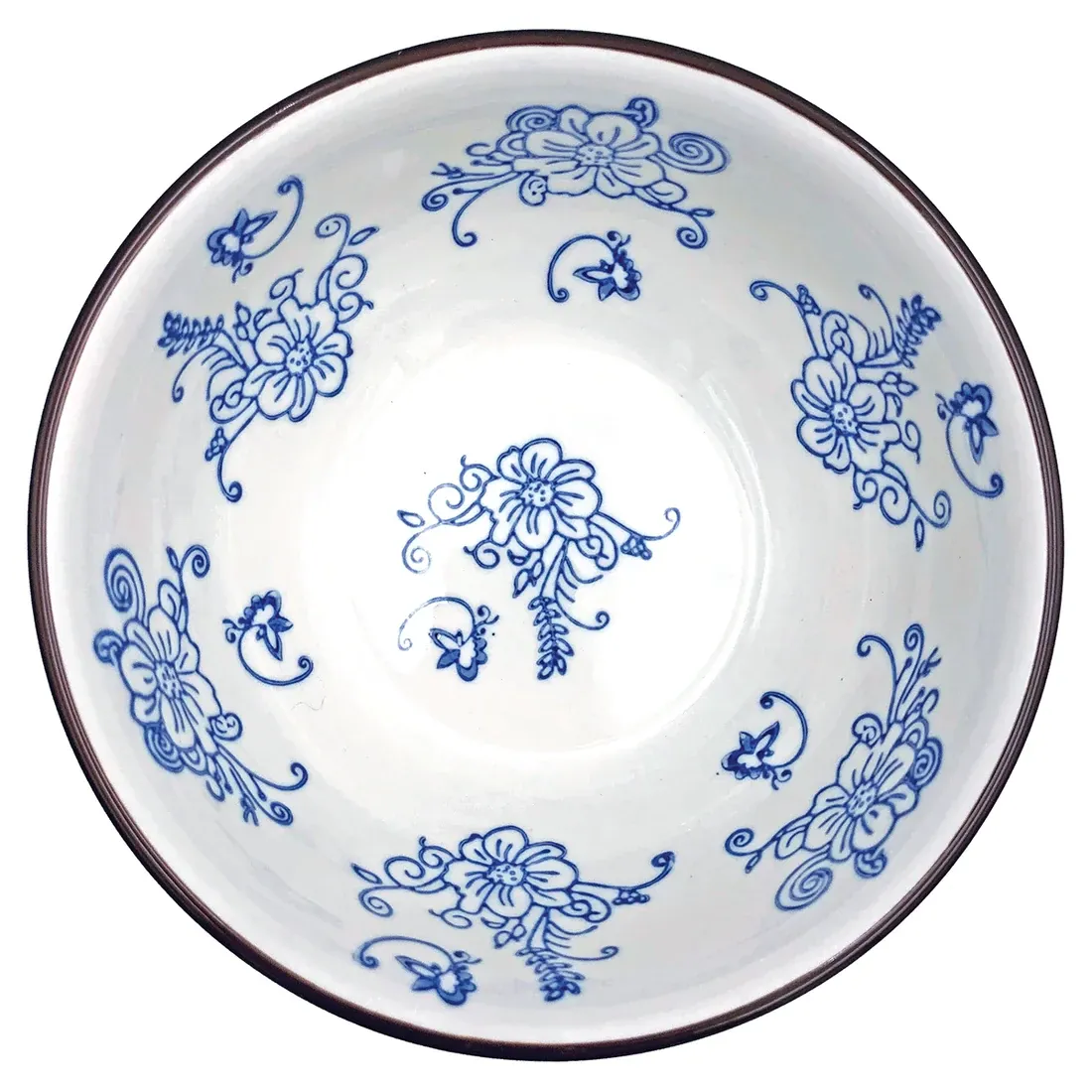 Poké Bowl Kom Floral Lace Blue - smaakvolle veelzijdige kom!