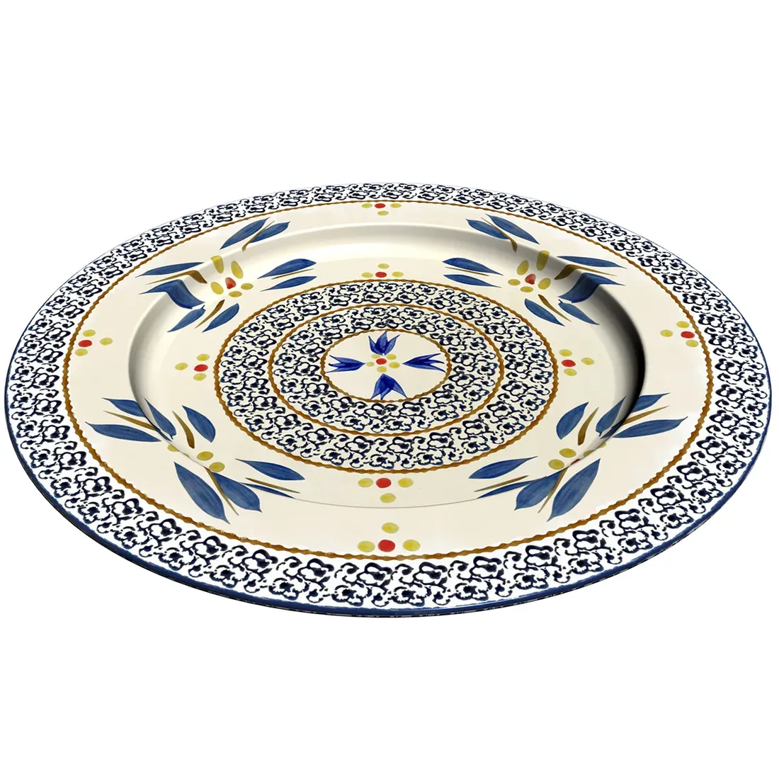 Charger Plate in Old World Blue - a beautifully laid table