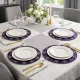 Charger Plate in Floral Lace Blue - add a touch of class