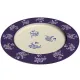 Charger Plate in Floral Lace Blue - add a touch of class