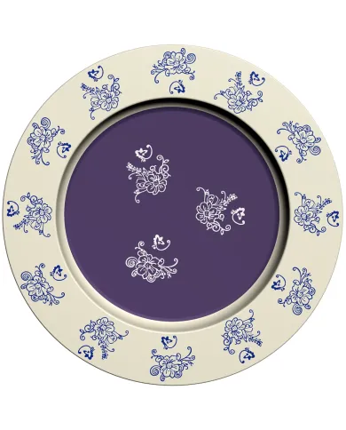 Onderbord in Floral Lace Blue