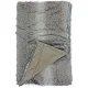 Taupe Plaid - zachte textuur van imitatiebont en 100% vegan
