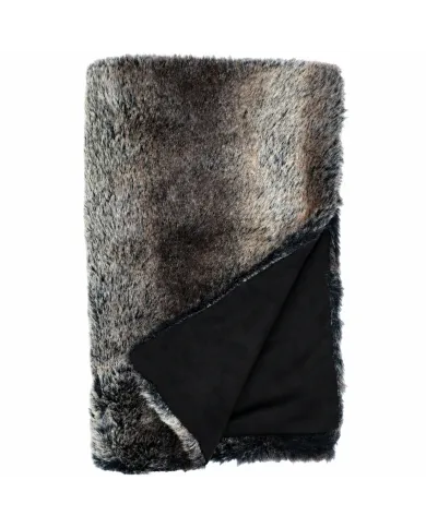 Grizzly Bear Faux Fur Throw 100x110