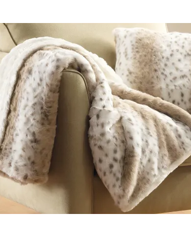 Snow Leopard Imitatiebont Plaid 100x110