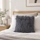 Fluffy Grey Faux Fur Cushion - soft fluffy scatter cushions