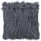 Fluffy Grey Faux Fur Cushion - soft fluffy scatter cushions