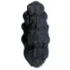 Faux Sheepskin Rug Black XL - oversized, double pelt!