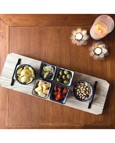 Square Tapas Set - the perfect size for serving snacks