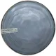 Top view of blue tapas bowl with a glossy finish and a rustic edge.