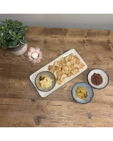 Tapas Bowls in Blue - hand-glazed stoneware snack dishes