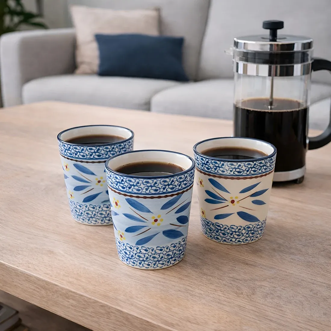 Coffee Mug Set Blue - a timeless favourite