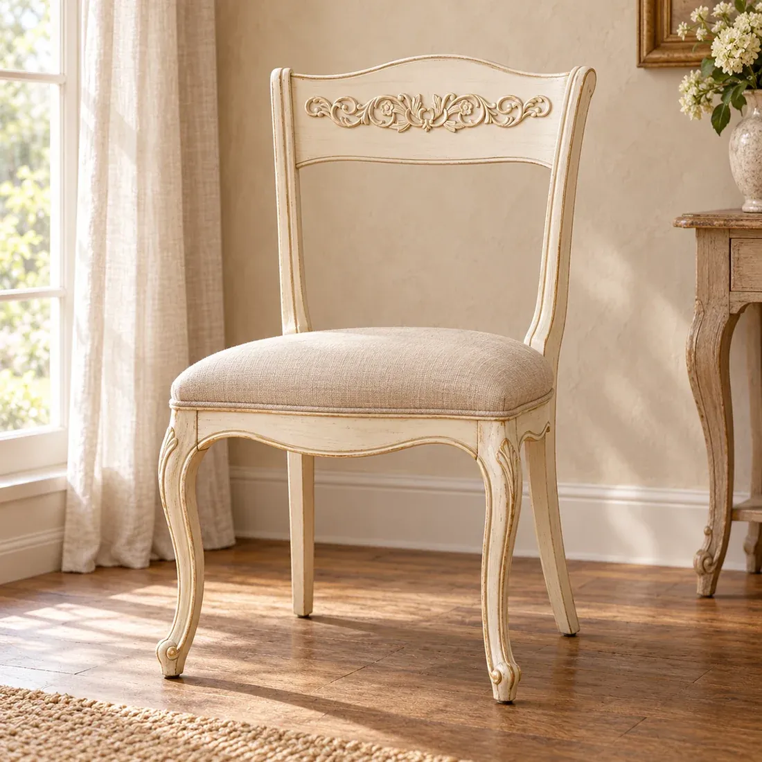 Furniture Appliques Floral Scroll