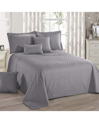 Reversible Bedspread Ash Grey