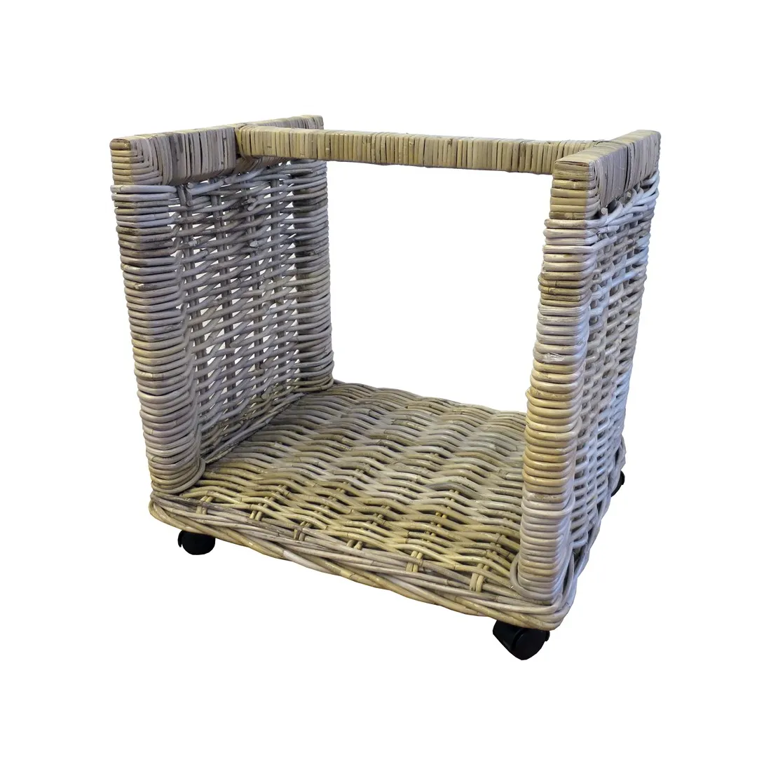 Kubu Log Basket on Wheels