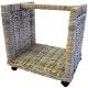 Kubu Log Basket on Wheels
