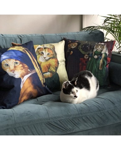 Cat Cushion Cover The Milkmaid Cat Cushion Cover The Milkmaid