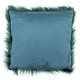 Fluffy Faux Fur Cushion Teal