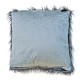 Fluffy Grey Faux Fur Cushion - soft fluffy scatter cushions