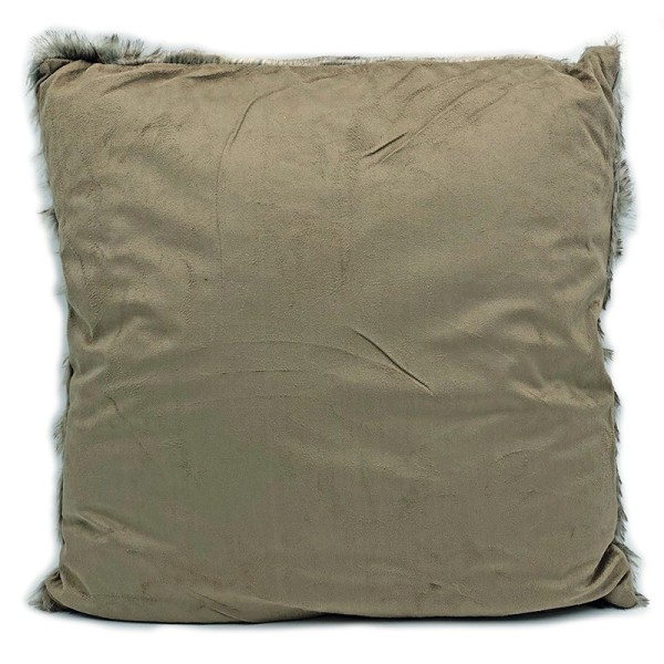 Faux Fur Cushion Taupe