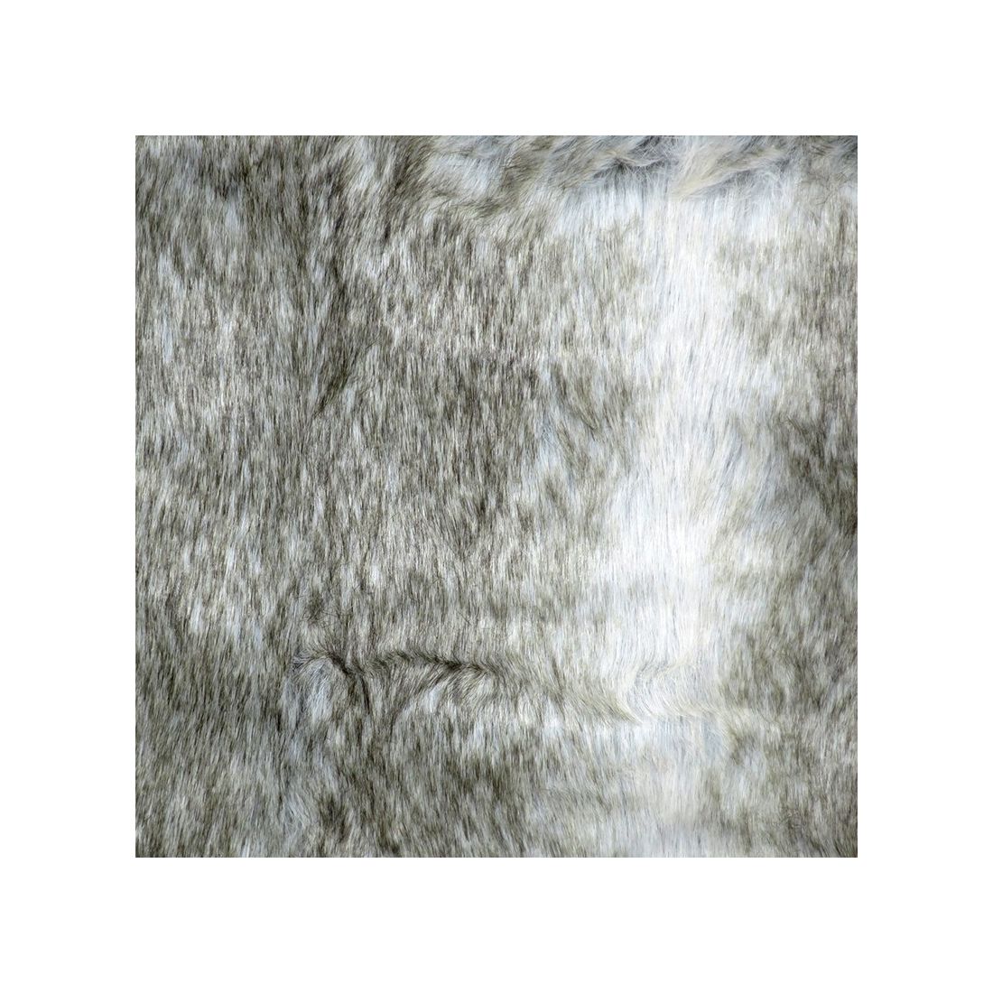 Faux Fur Cushion Alaskan Wolf