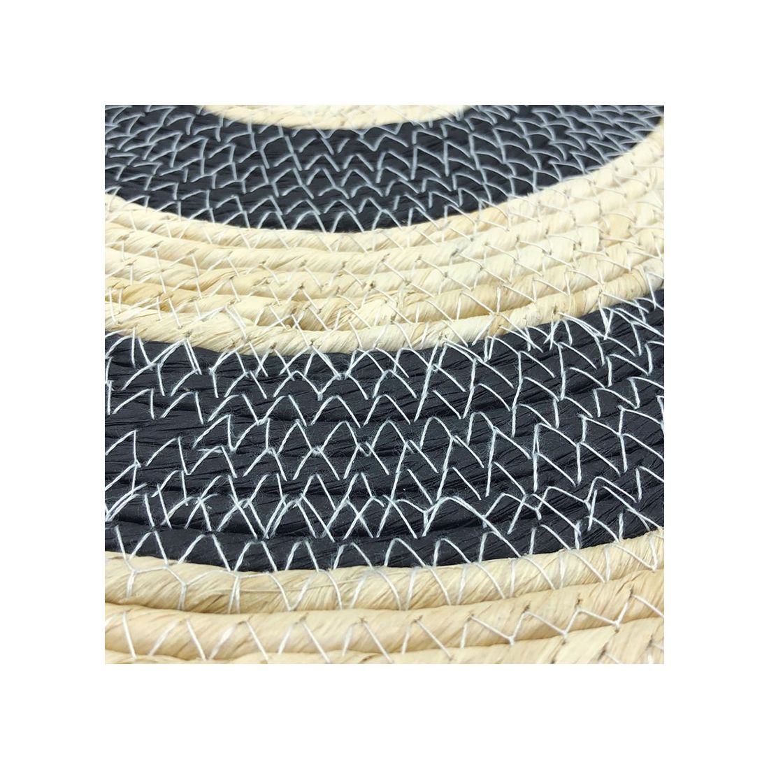 Zeegras Placemat Set Zwart